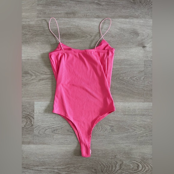 Pink Ribbed Bodysuit - Picture 2 of 2